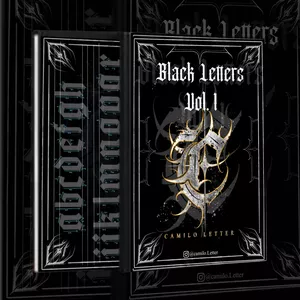 Imagem de capa para o Curso online E-Book “Black Letters” + Video Aulas