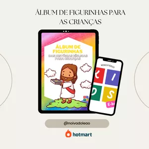 Imagem de capa para o Ebook Álbum de figurinhas para as crianças 