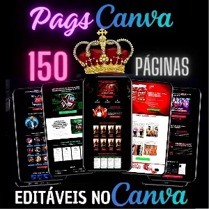 Imagem de capa para o Ebook Páginas de vendas editáveis no Canva 