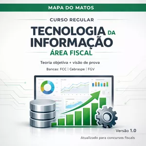 Imagem de capa para o Ebook Curso Regular de TI para Área Fiscal e Controle