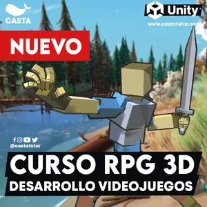 Imagen de portada para Curso online Curso completo de Desarrollo de Videojuegos RPG 3D