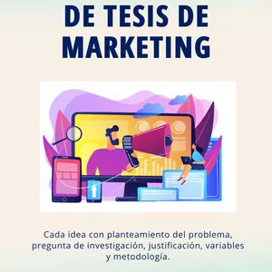 Imagen de portada para Ebook Ideas de temas de tesis de marketing.