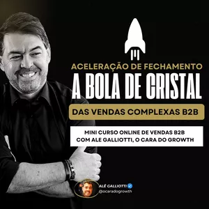 Imagem do curso A Bola de Cristal das Vendas B2B. Resultados Escaláveis e Previsíveis Simplificando o CRM 