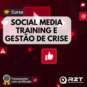 Imagem de capa para o Evento presencial Curso ao vivo de Social Media Training e Gestão de crise