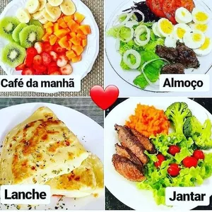 Imagem de capa para o Ebook Café da Manhã - Almoço e Janta Saudáveis | Receitas e Combinções Saudáveis para toda a Família