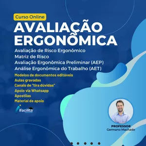 Imagem de capa para o Curso online Curso de Avaliação Ergonômica - Universidade ifacilita 