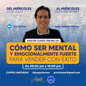 Imagen de portada para Curso online Master XIII Cómo ser mental y emocionalmente fuerte para vender con éxito