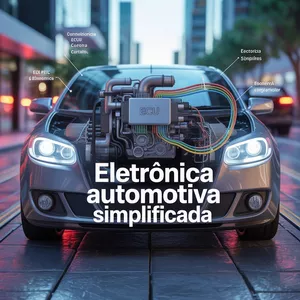 Imagem de capa para o Ebook Eletrônica Automóvel Descomplicada: Entenda Seu Carro Como um Profissional