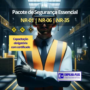 Imagem do curso Pacote de Segurança Essencial – NR-01 | NR-06 | NR-35