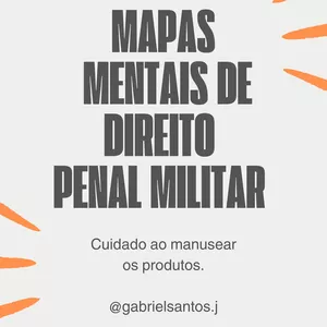 Imagem de capa para o Ebook Mapas Mentais - Direito Penal Militar