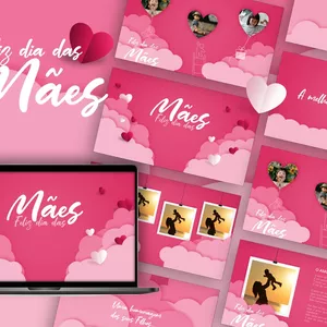 Imagem de capa para o Curso online Dia das mães - Template de PowerPoint