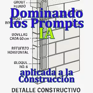 Imagen de portada para Ebook Dominando los Prompts de IA en Construcción
