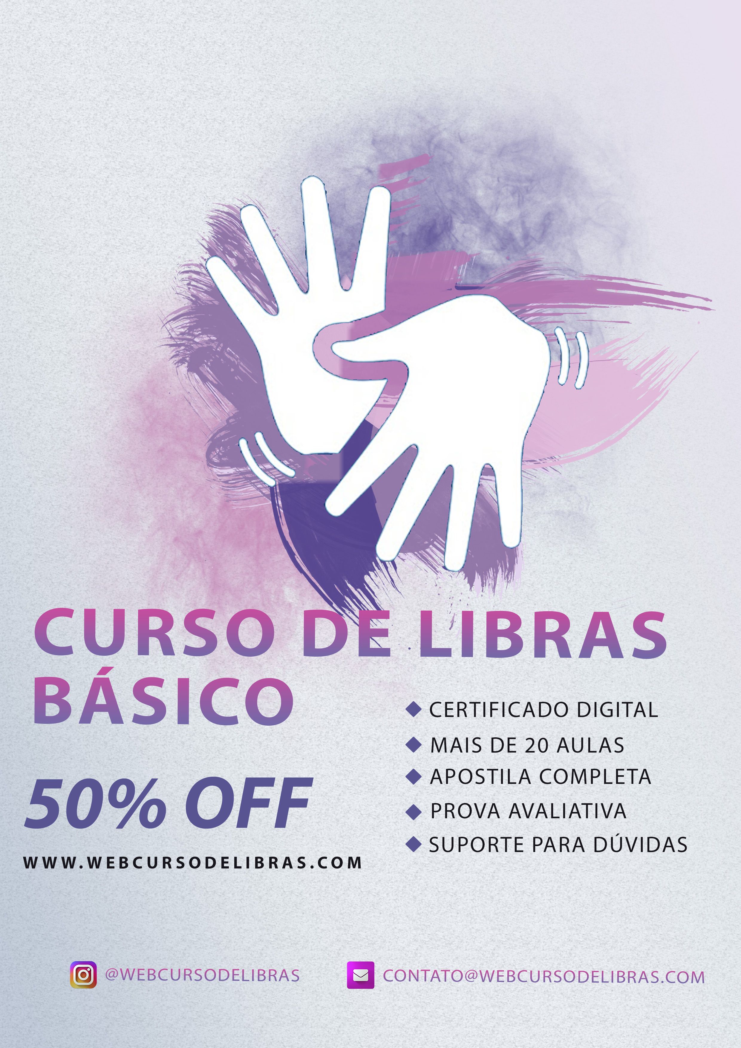Imagem do curso CURSO DE LIBRAS COM CERTIFICADO "RUMO À FLUÊNCIA"