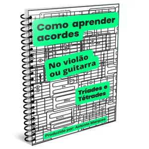 Imagem de capa para o Ebook Como aprender Acordes no violão ou guitarra
