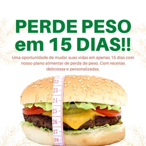 Imagem de capa para o Ebook 15 dias perda de peso!!