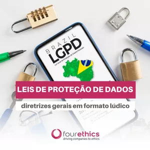 Imagem de capa para o Curso online Leis de Proteção de Dados: diretrizes gerais em formato lúdico