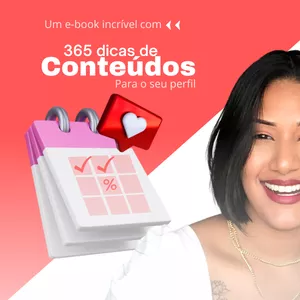 Imagem de capa para o Curso online 365 dicas de conteúdos para suas redes sociais 
