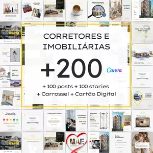 +200 Artes para Corretor e Imobiliária em Canva