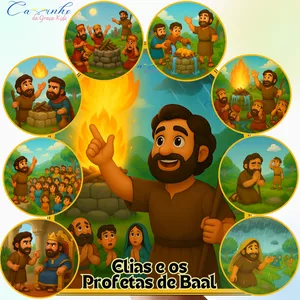 Imagem de capa para o Ebook Luva de História - Elias e os Profetas de Baal