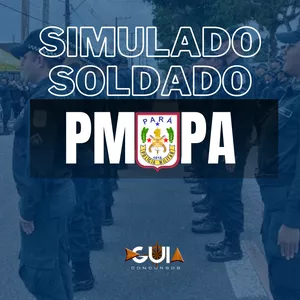 Imagem de capa para o Ebook SIMULADO SOLDADO PMPA - 2023