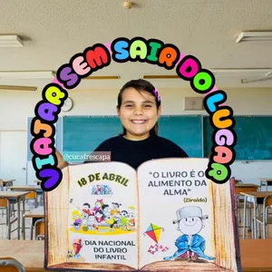 Imagem de capa para o Ebook Bambolê viajar sem sair do lugar- dia do livro