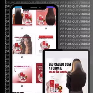 Imagem de capa para o Ebook PACK PREMIUM S.O.S Crescimento Capilar - PLR