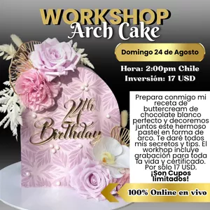 Imagen de portada para Evento online Workshop Arch Cake