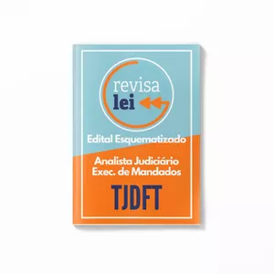 Imagem de capa para o Ebook Edital Esquematizado - TJDFT - Execução de Mandados (OJAF)