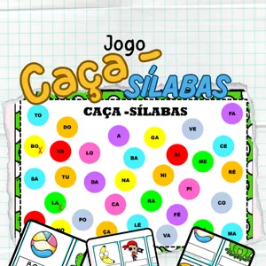 Imagem de capa para o Ebook Jogo caça sílabas 