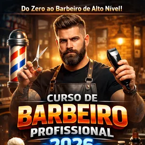 Imagem de capa para o Curso online Curso de Barbeiro Profissional 2026