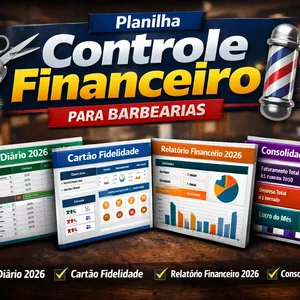 Imagem de capa para o Ebook Controle diário da Barbearia