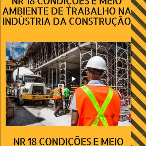 Imagem do curso NR 18 - CONDIÇÕES E MEIO AMBIENTE DE TRABALHO NA INDÚSTRIA DA CONSTRUÇÃO - CERTIFICADO EM ATÉ 24 HORAS