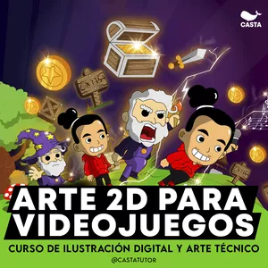Imagen de portada para Curso online Arte para videojuegos 2D con Photoshop e Illustrator