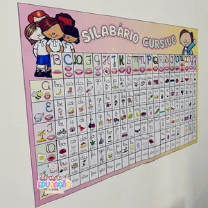 Imagem de capa para o Ebook SILABÁRIO ILUSTRADO SIMPLES CURSIVO