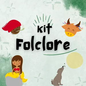 Imagem de capa para o Ebook Kit Folclore - Atividades, painéis, projetos e mais...