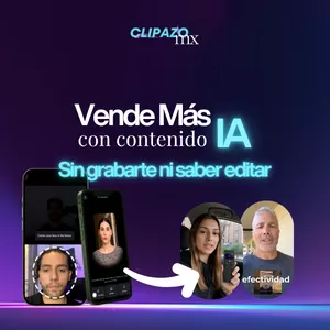 Imagen de portada para Curso online Vende más con contenido IA, sin grabarte ni saber editar.