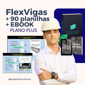 Imagem de capa para o Curso online FlexVigas - Planilha para dimensionamento de Vigas à Flexão e Cisalhamento Intuitiva (PLANO PLUS)