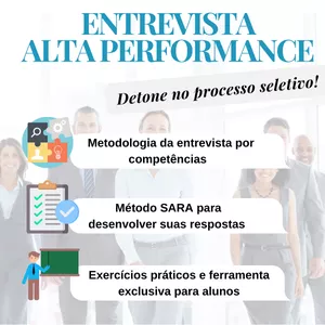 Imagem do curso Detone no processo seletivo! Entrevista por competências 