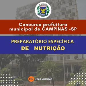 Imagem de capa para o Curso online Preparatório Específica de Nutrição: Concurso Prefeitura Campinas -SP