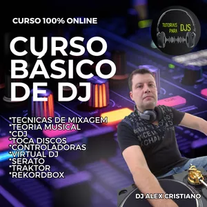 Imagem de capa para o Curso online Curso Básico de DJ - Tutoriais Para Djs