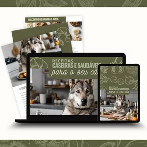 Imagem de capa para o Ebook Receitas Caseiras e Saudaveis para o seu Cão