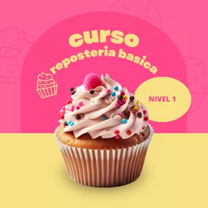 Imagen de portada para Ebook Curso básico repostería nivel 1 