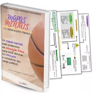 Imagem de capa para o Ebook Livro Digital Mapas Mentais da Educação Física - O Guia Mental do Professor Concursado