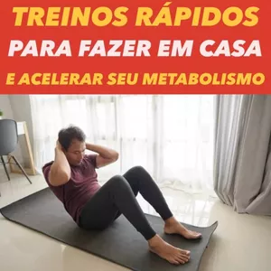 Imagem de capa para o Ebook E-BOOK: 30 TREINOS RÁPIDOS PARA FAZER EM CASA E ACELERAR SEU METABOLISMO