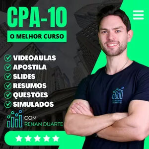 Imagem de capa para o Curso online Curso CPA-10 Completo e Atualizado (Com Renan Duarte)