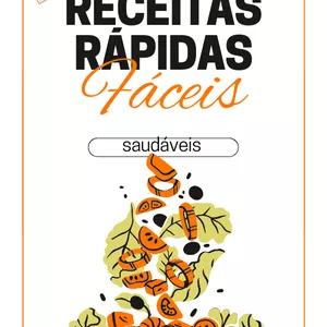 Imagem de capa para o Ebook top 10 receitas fáceis e saudáveis 