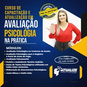 Imagem do curso Curso de Capacitação e Atualização em Avaliação Psicológica na Prática - edição mês do Psicólogo