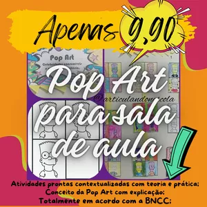Imagem de capa para o Ebook POP ART para sala de Aula