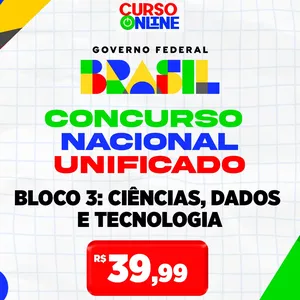 Imagem de capa para o Ebook Apostila CNU 2025 Bloco 3 – Ciências, Dados e Tecnologias