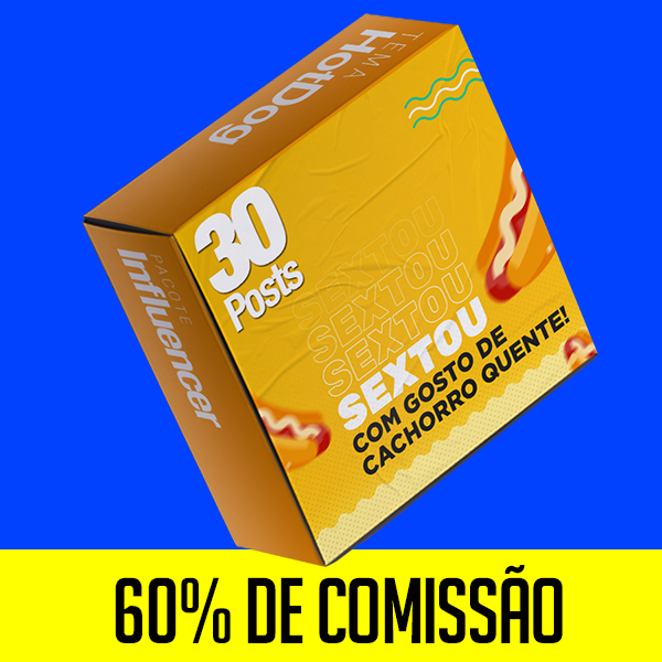Imagem do curso Pacote de Post para Hotdog - CMZ (30 Posts)